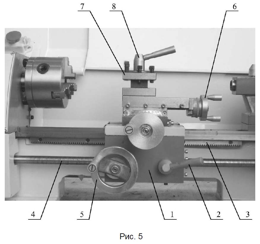 TL-180 Розташування складових частинин токарного верстата